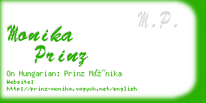 monika prinz business card